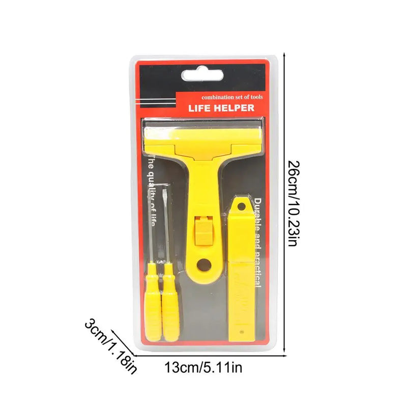 Painters Scraper Tool With Screwdriver Glass Scraper Handled Scraper Screwdriver Tool For Cleaning Sticker Paint Caulk From