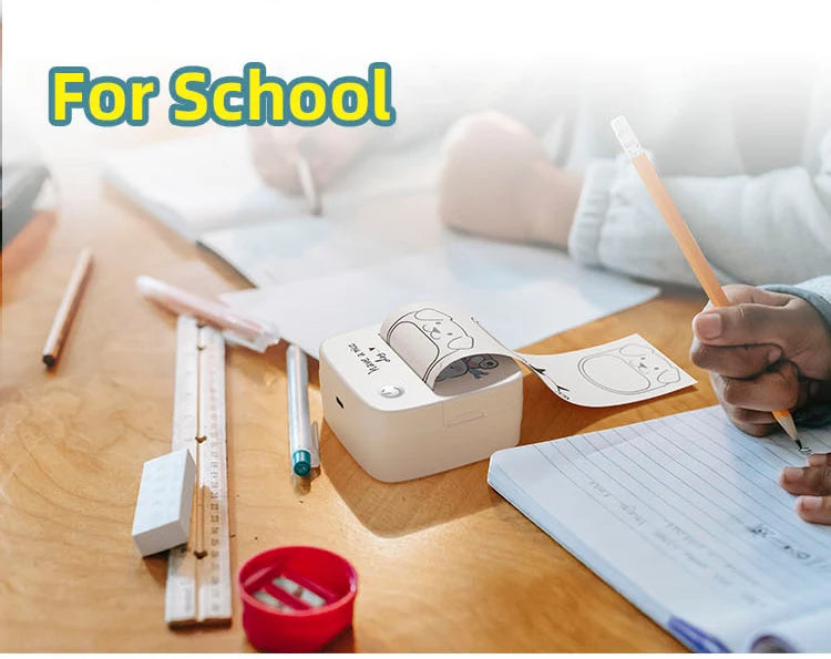 B2 Mini Sticker Printer — Bluetooth, Works with iPhone & Android