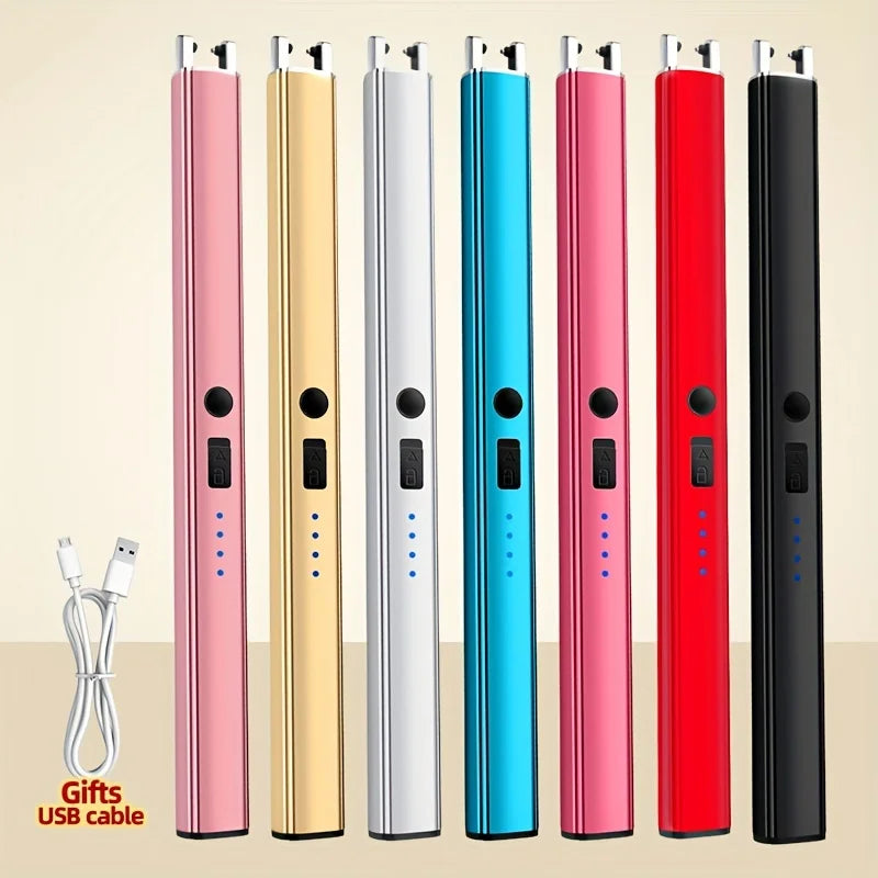 USB Rechargeable Electric Lighter for Kitchen & Outdoor Use