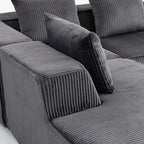 Sectional boneless Couch with L-Shape Chaise,Modern  Modular sleeper Sofa with Deep Seat, Upholstered Couches for Room