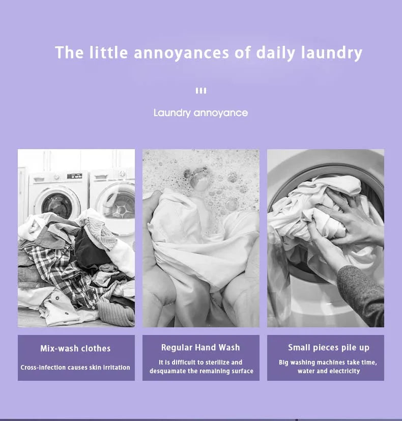8L Mini Folding Washing Machine — Portable for Dorms & Small Loads