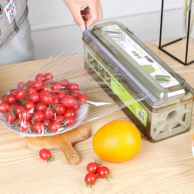 3-in-1 Kitchen Wrap Dispenser & Cutter — Foil, Cling Film & Wax Paper