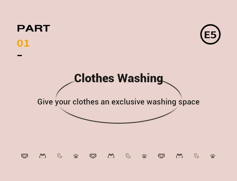 13L Portable Foldable Washing Machine with Spin Dryer for Socks Underwear Panties Washer Home Large Capacity Washing Machine