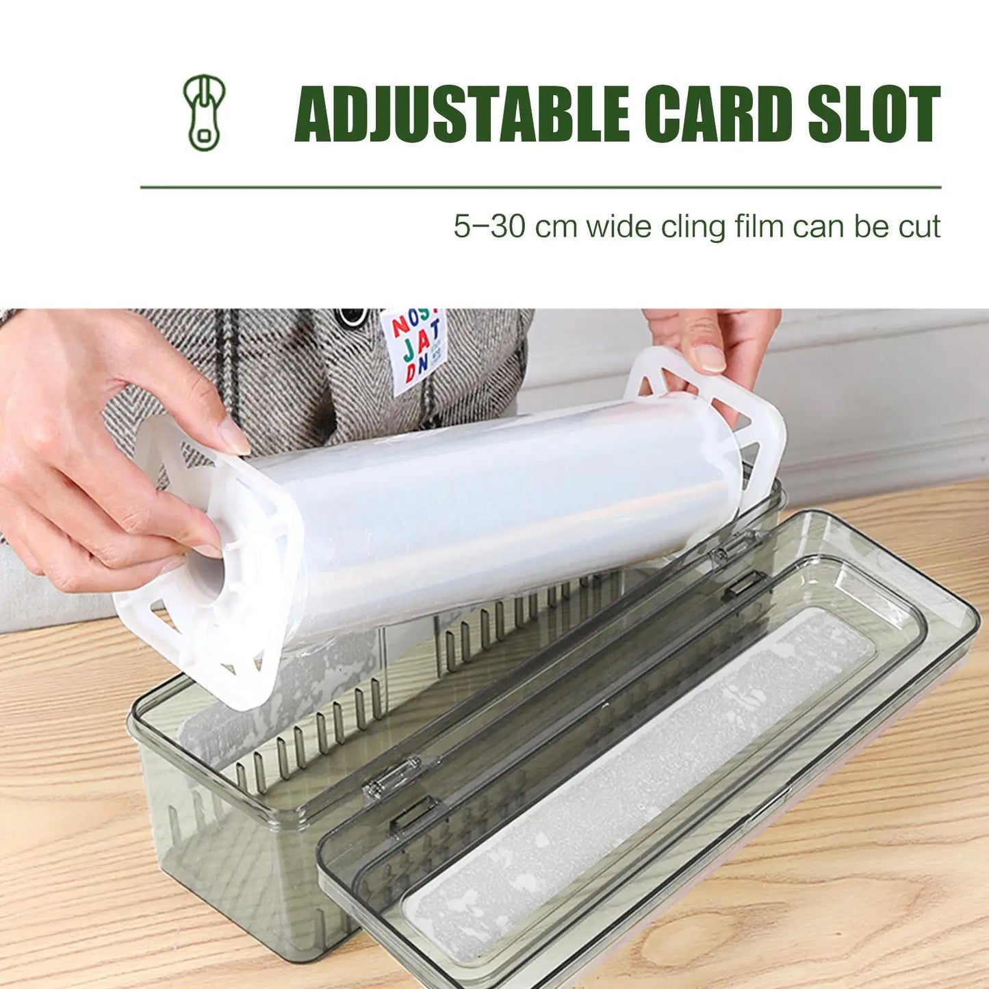 3-in-1 Kitchen Wrap Dispenser & Cutter — Foil, Cling Film & Wax Paper