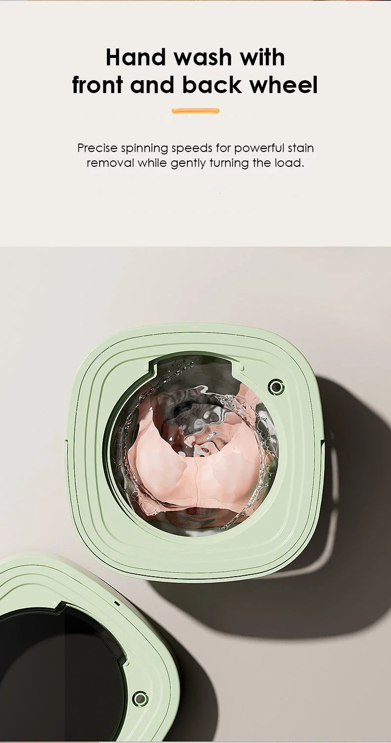 Foldable Portable Washing Machine — 13L, Spin Dryer, Compact