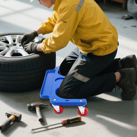 Kneeling Board with Wheels Rolling Knee Pad Repair Tool