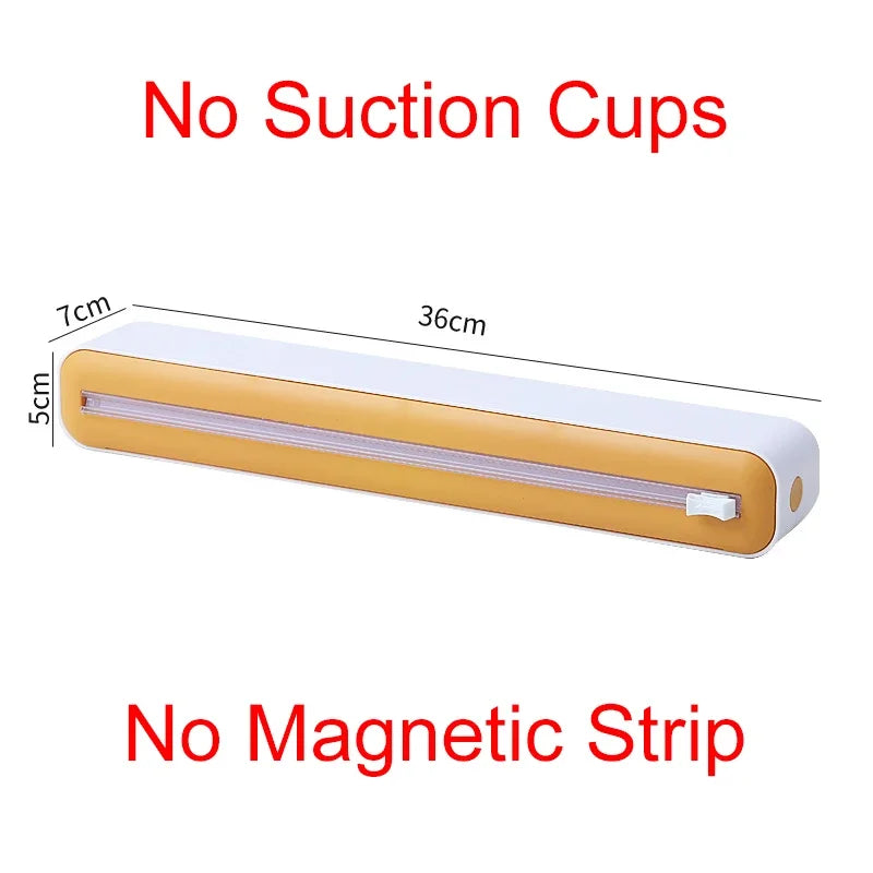 Magnetic Wrap & Foil Dispenser with Cutter — Kitchen Storage Box
