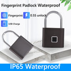 Smart Fingerprint Padlock Waterproof
