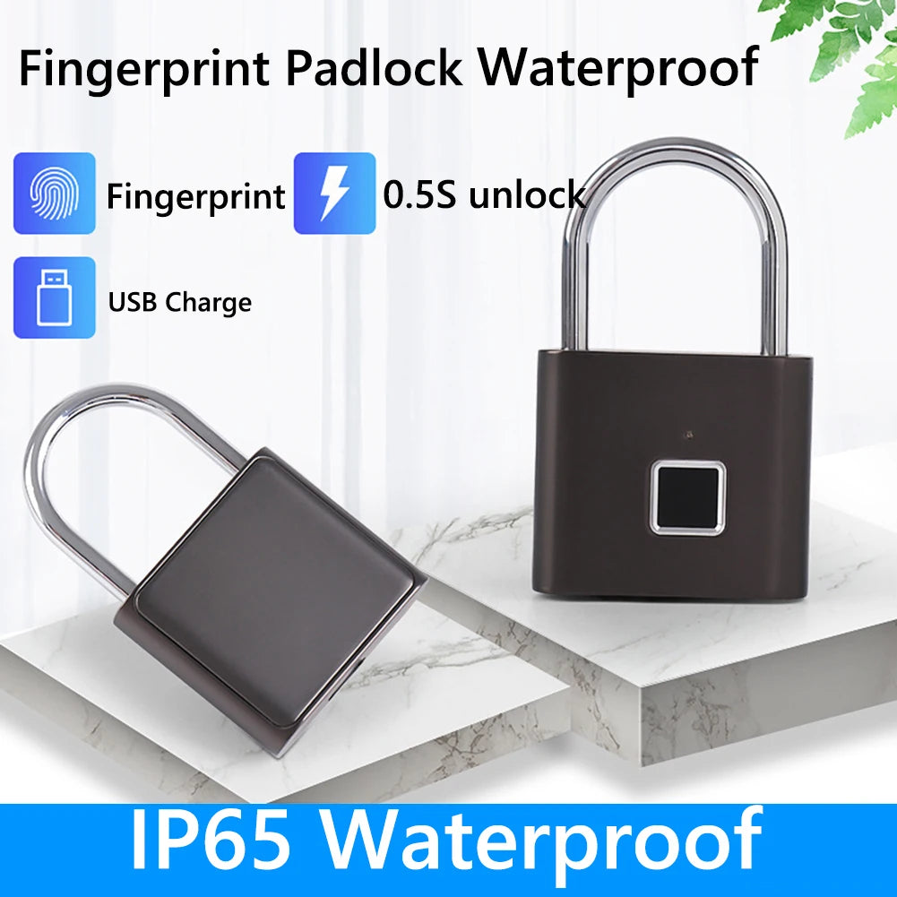 Smart Fingerprint Padlock Waterproof