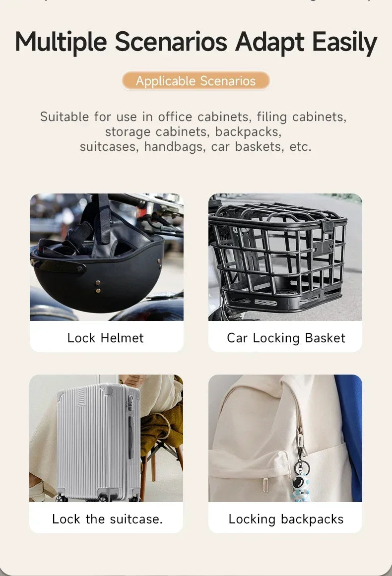 Travel Luggage Combination Padlock — Changeable Code, Multi-Use