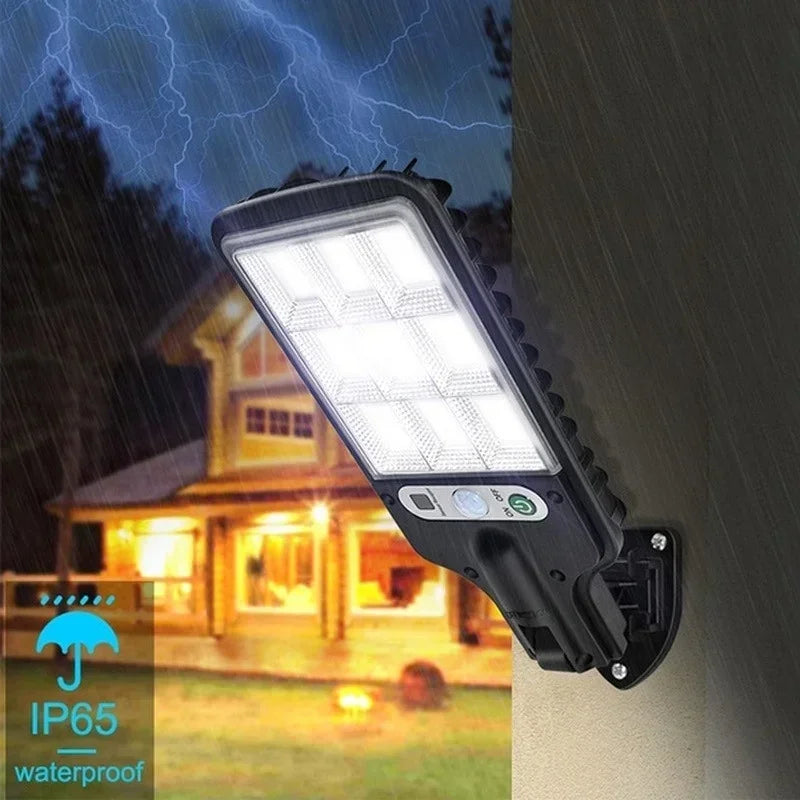 Solar LED Outdoor Wall Light Motion Sensor Garden Lamp