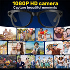 SENBONO AI Translator Smart Glasses With 8MP Camera Take Videos And Photo Sunglasses BT Call for Men Women 4K HD Fashion Glasses