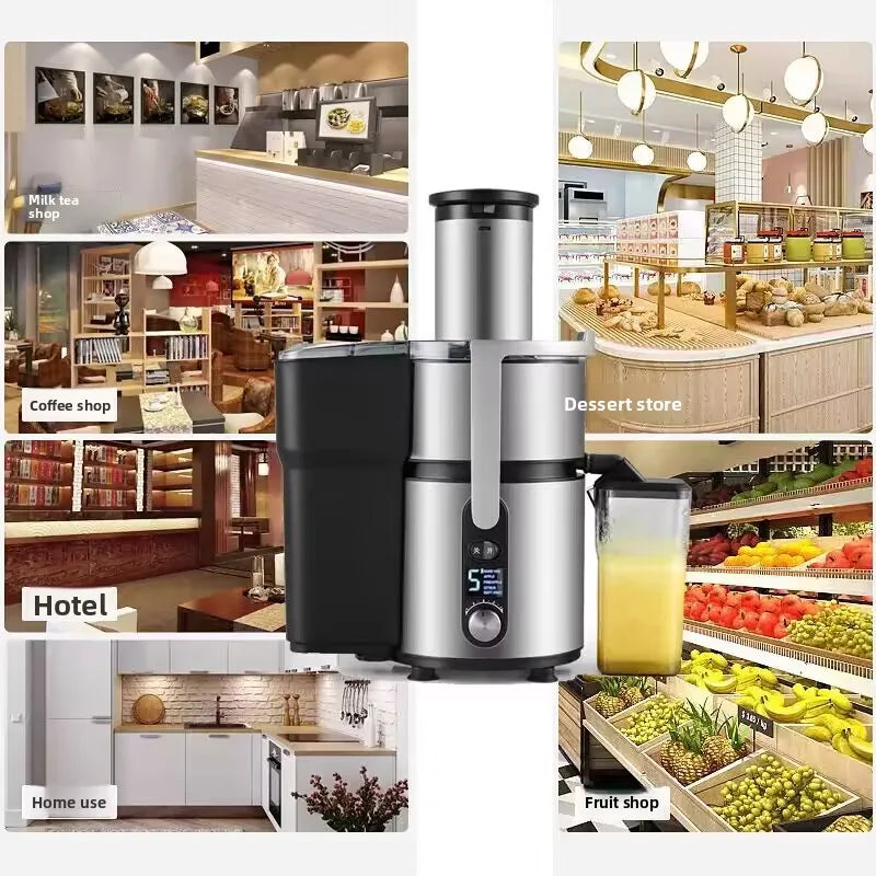 1250W High-Speed Juicer Blender — BPA-Free Stainless Steel, Quiet
