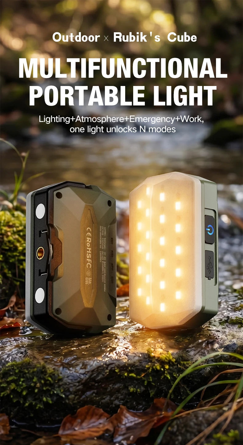 Rechargeable Camping Lantern — Portable Hanging Light for Tents