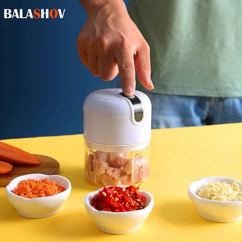 The Efficient Mini USB Essential Food Processor is a convenient and versatile must-have gadget for quick and easy kitchen cookin