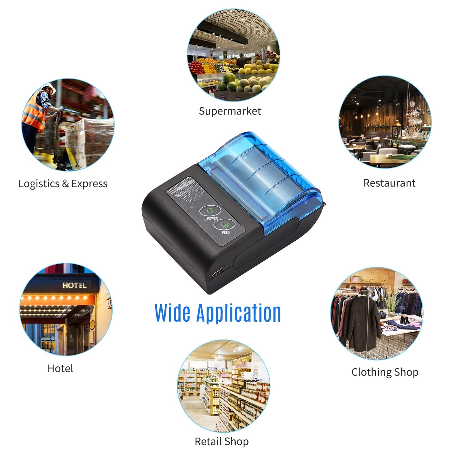 Receipt or Bill Portable Mini Thermal Printer