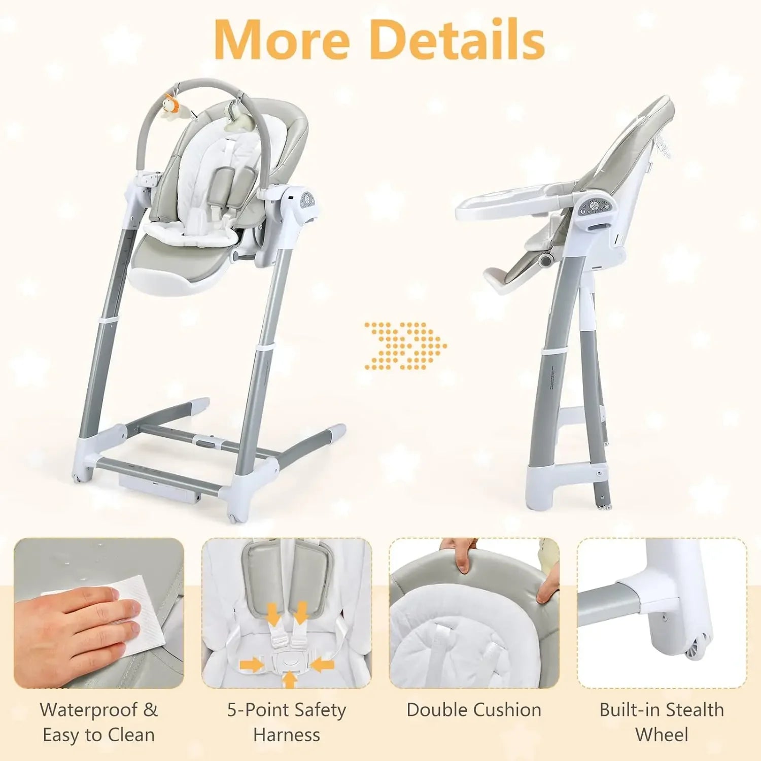 3 in 1 baby high chair