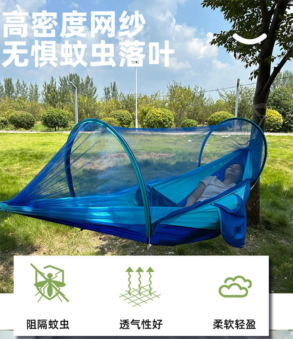 Portable Camping Hammock — Lightweight Travel Hammock with Straps