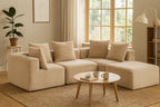 Sectional boneless Couch with L-Shape Chaise,Modern  Modular sleeper Sofa with Deep Seat, Upholstered Couches for Room