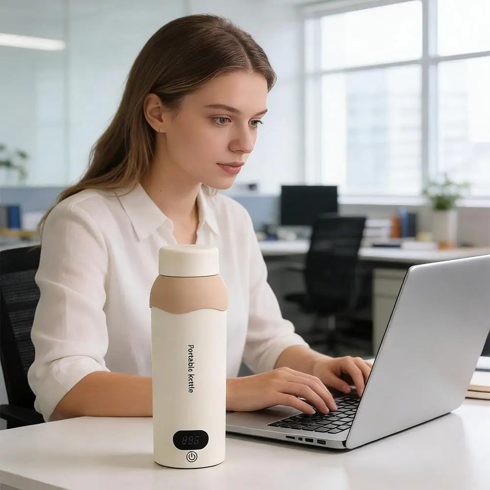 Portable Travel Electric Kettle — USB Rechargeable, Constant Temp