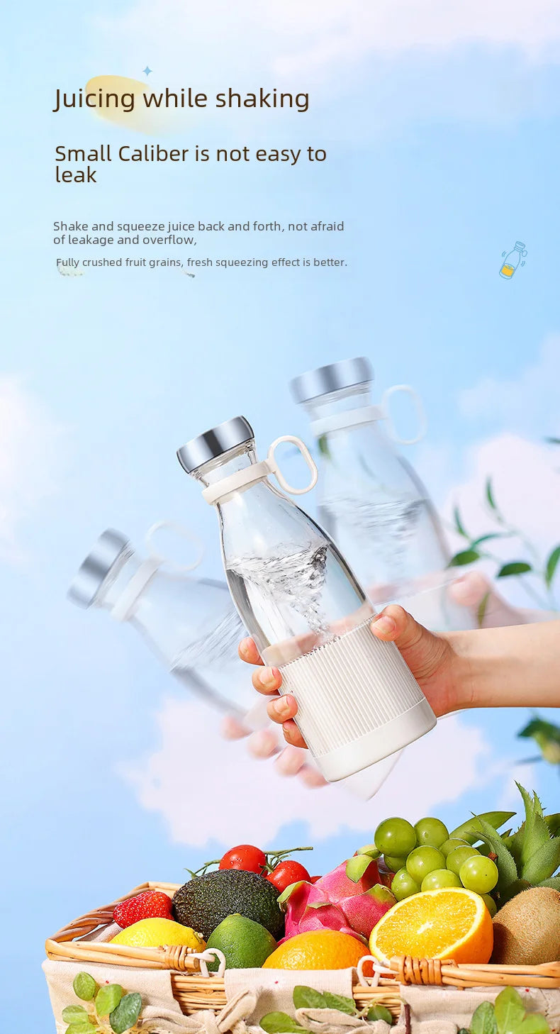 New Compact Mini Rechargeable Vibrating Fruit Juicer - Efficient and Convenient Small Capacity Juice Machine - Essential Portabl