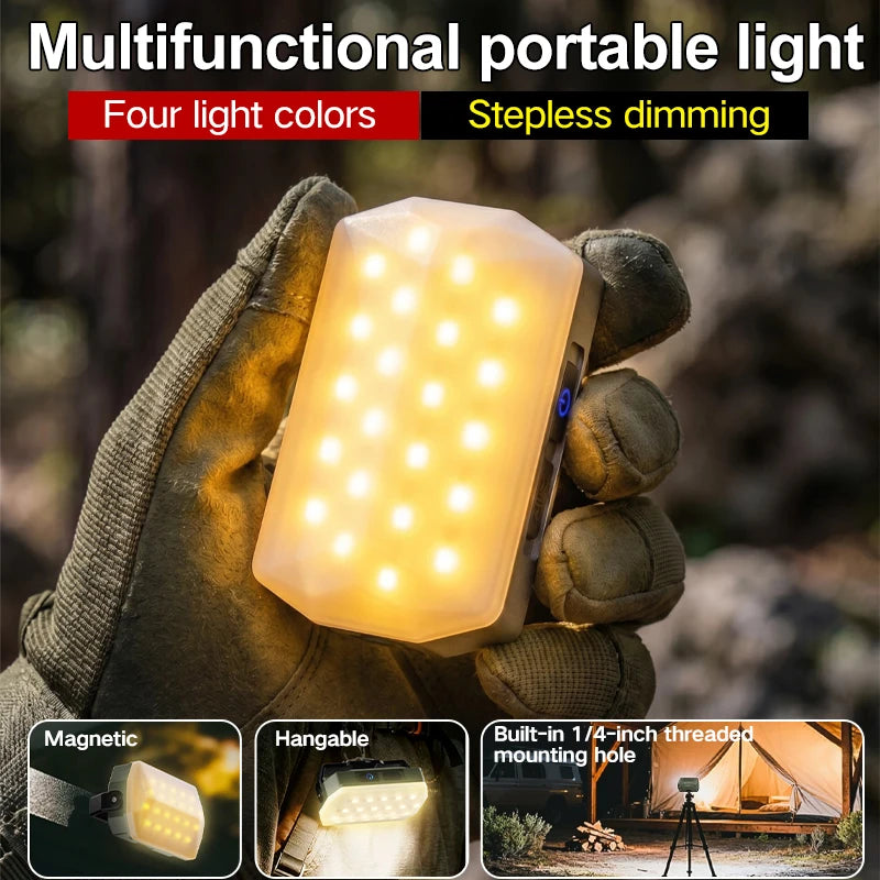 Rechargeable Camping Lantern — Portable Hanging Light for Tents