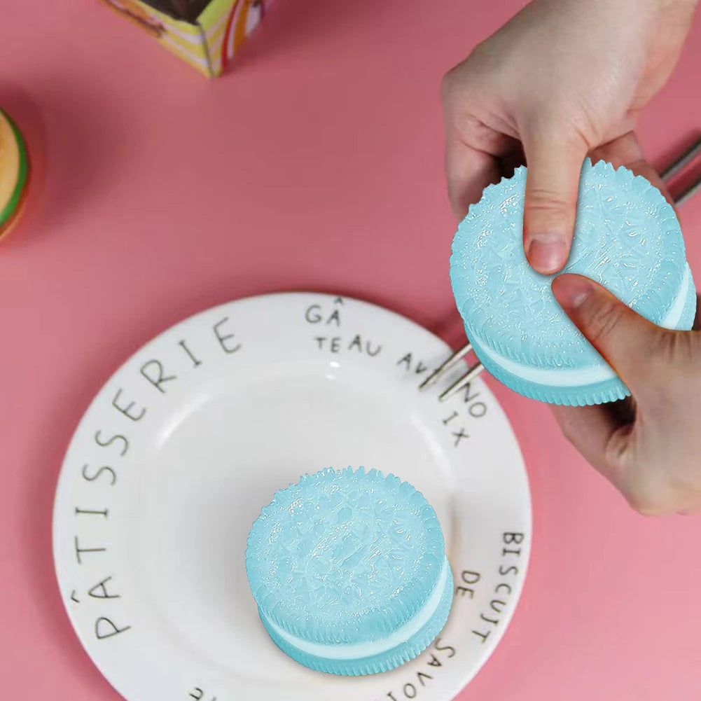 Big Oreo Biscuit Handmade Stress Relief Pinching Toy Kids Adults Anti-stress Ultra-Soft Oreo Fidget Decompression Squeeze Toy