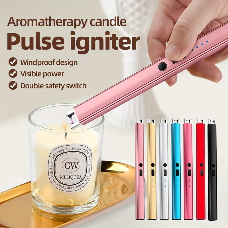 USB Rechargeable Electric Lighter for Kitchen & Outdoor Use