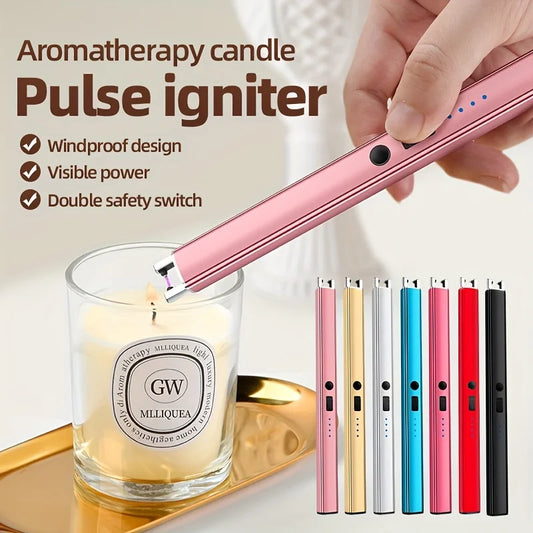 USB Rechargeable Electric Lighter for Kitchen & Outdoor Use