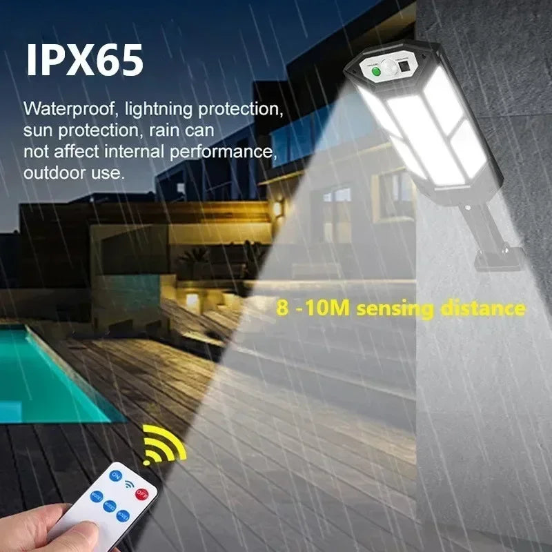 Powerful Solar Motion Light Outdoor Waterproof Garden Lamp