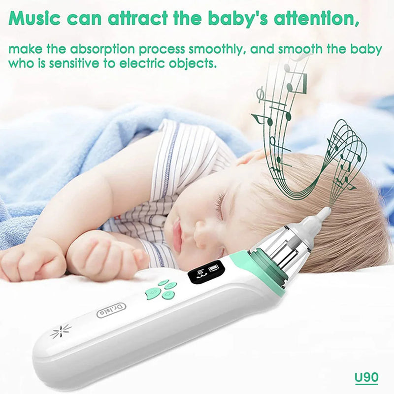 Dr.isla Baby Nose Cleaner Silicone Adjustable Suction Electric Child Nasal Aspirator Safety Convenient Low Noise BPA Free