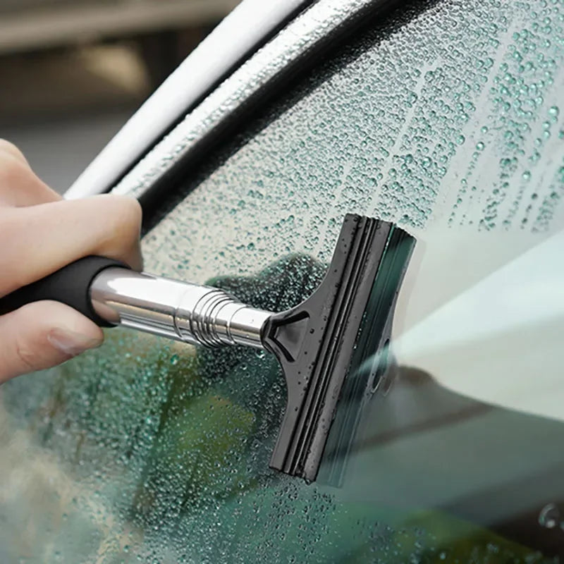 Telescopic Car Mirror & Window Cleaning Tool — Mist Wiper Brush