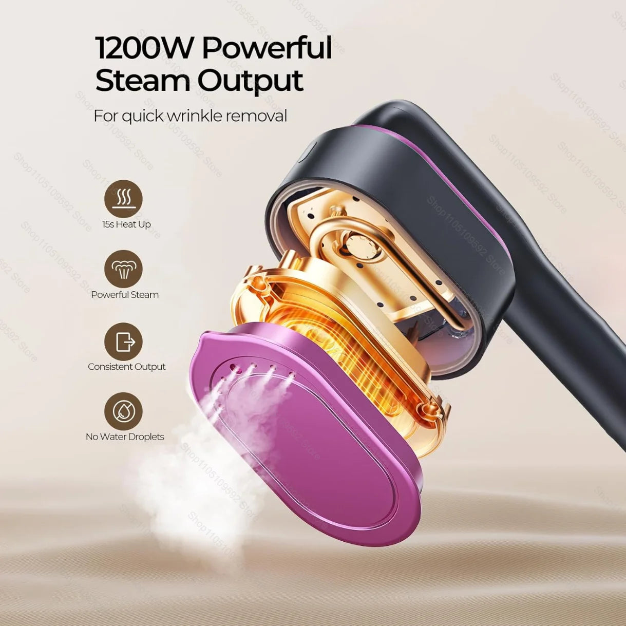1200W Handheld Garment Steamer — Professional Portable Steam Iron