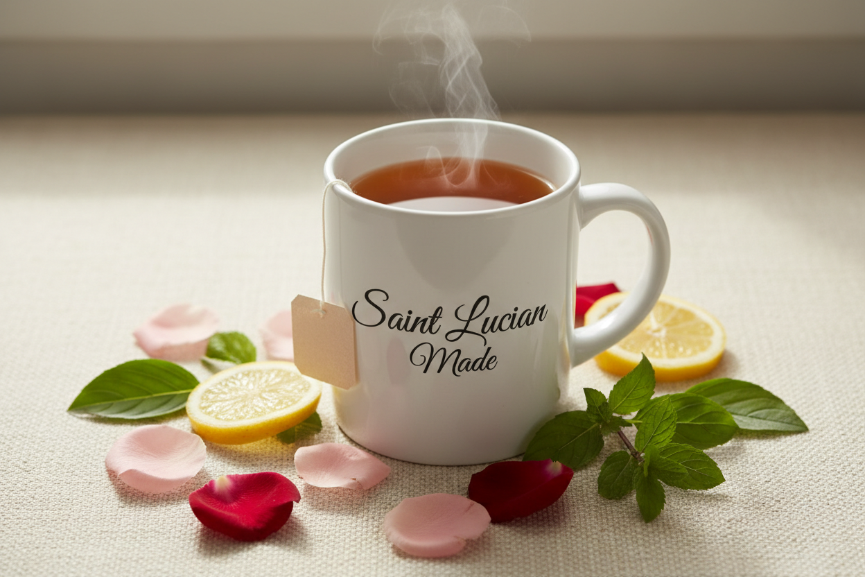 Tea Garden 758 Lullaby Tea | Saint Lucian Herbal Sleep Tea | 12 Tea Sachets 24g | Relaxation, Stress Relief & Hormonal Balance