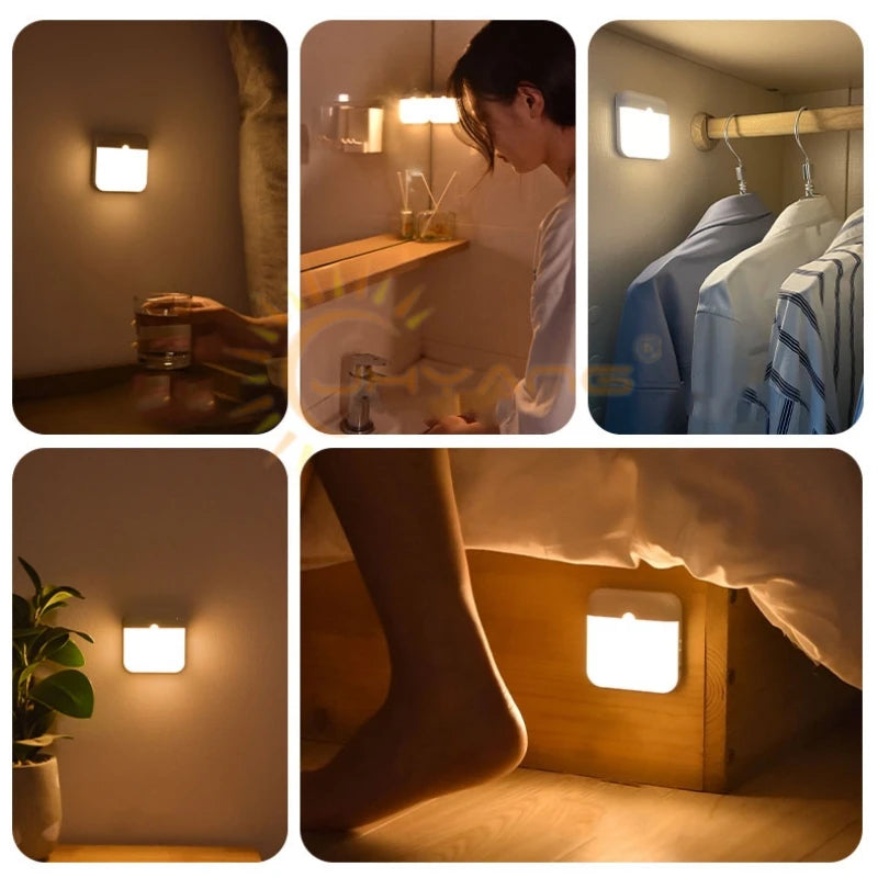 USB Motion Sensor LED Lamp — Bedroom, Kitchen, Stair & Closet Light