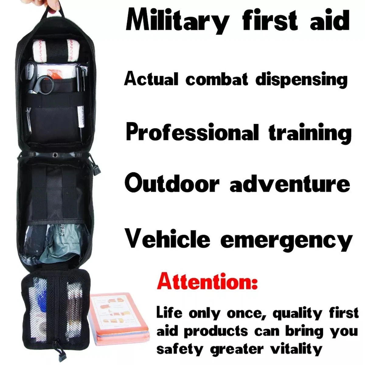 Portable Emergency First Aid Kit — Compact Travel & Car Medical Kit