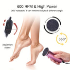 Electric Foot Callus Remover Electric Pedicure Machine Adjustable Speed with 60 Pieces Replacement Sandpaper Foot Pedicure