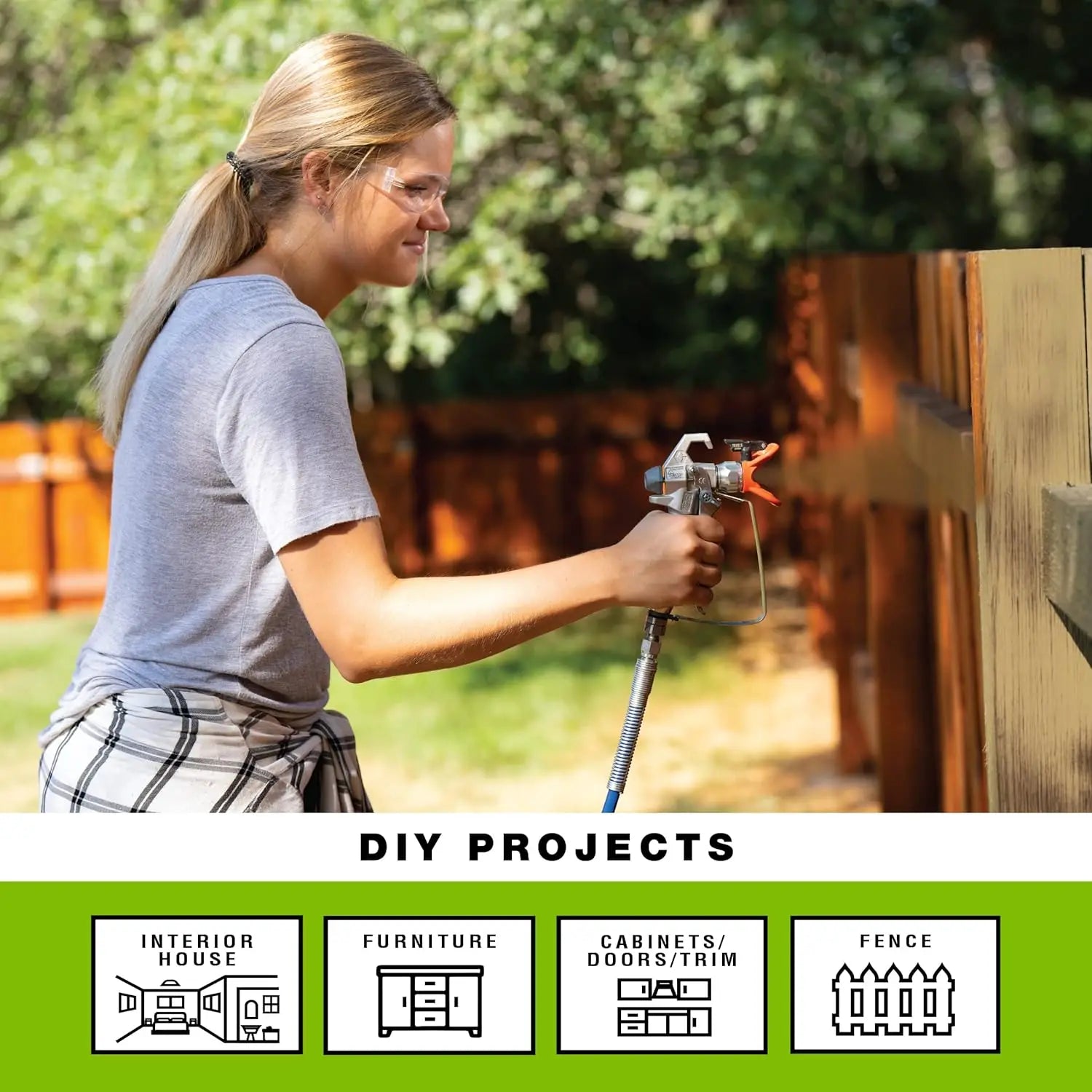Project Painter Plus Paint Sprayer Multicolor Ideal for projects up to 5 gallons in size, allowing you to tackle a range