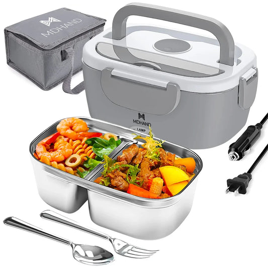 1.5L Electric Lunch Box Food Warmer — 65W Leak-Proof, Car & Home