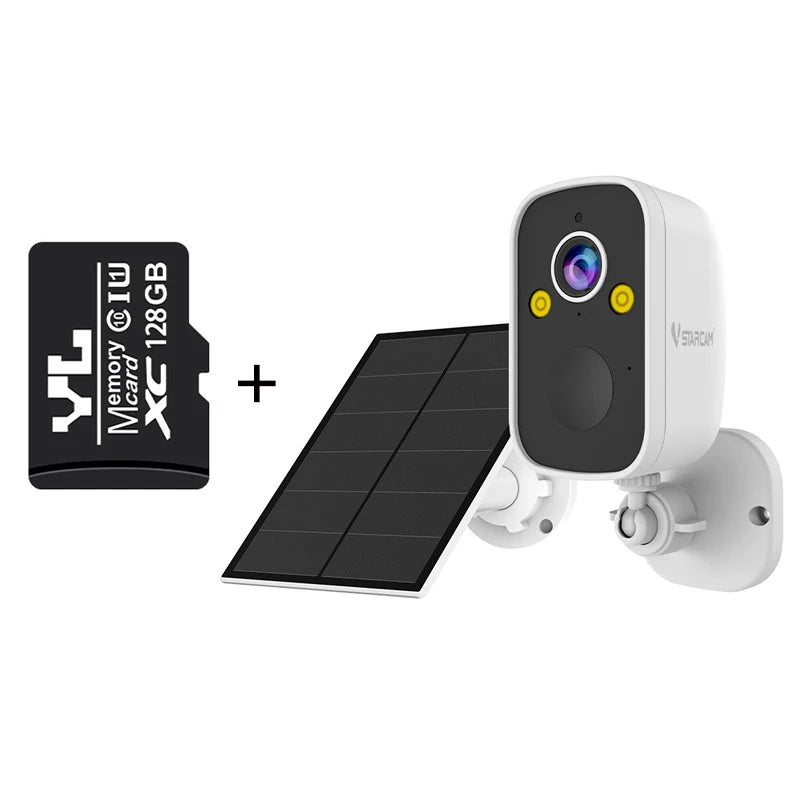 Vstarcam 4G LTE Solar Security Camera — 3MP, PIR Human Detection