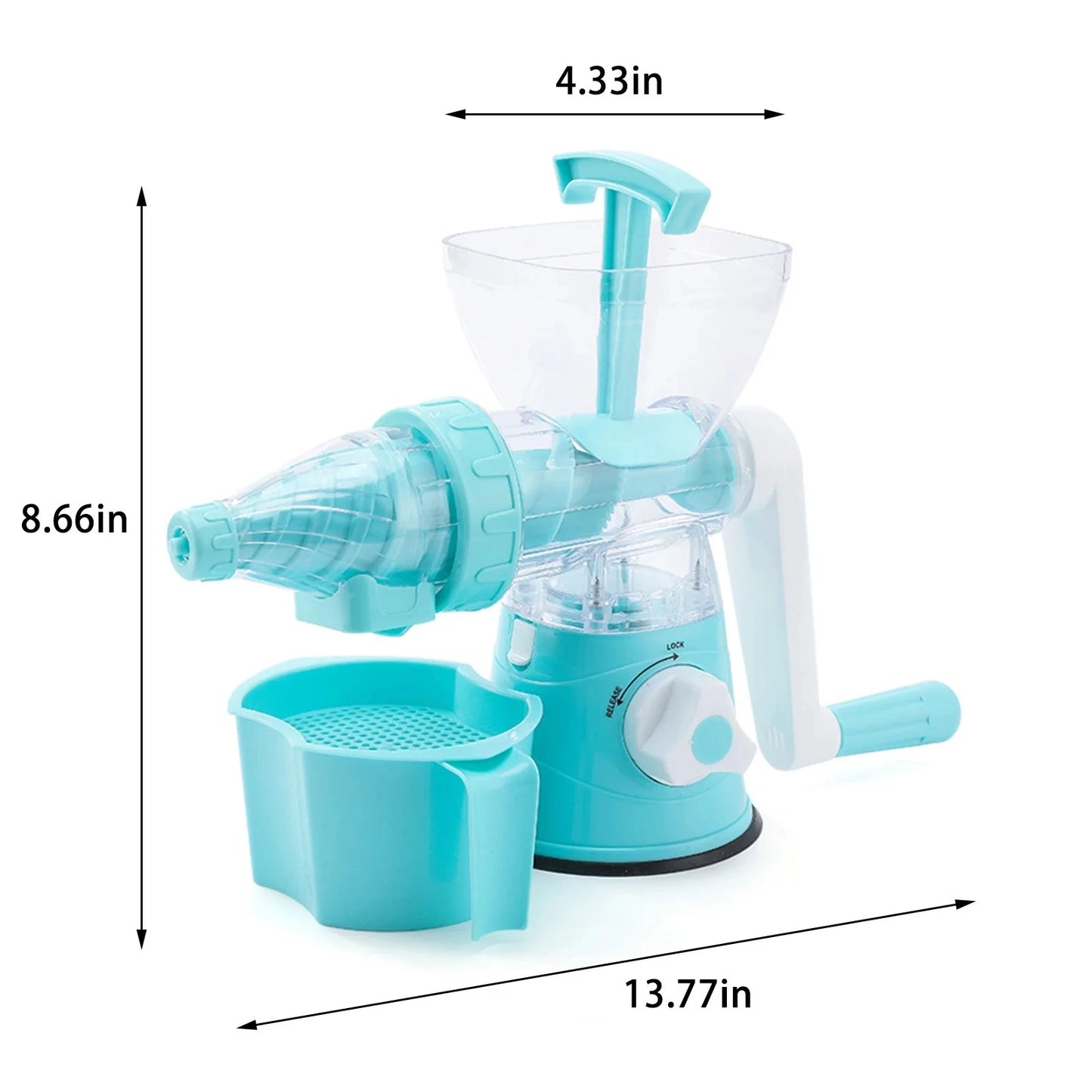 Portable Manual Citrus Juicer — Hand-Press Fruit & Vegetable Squeezer