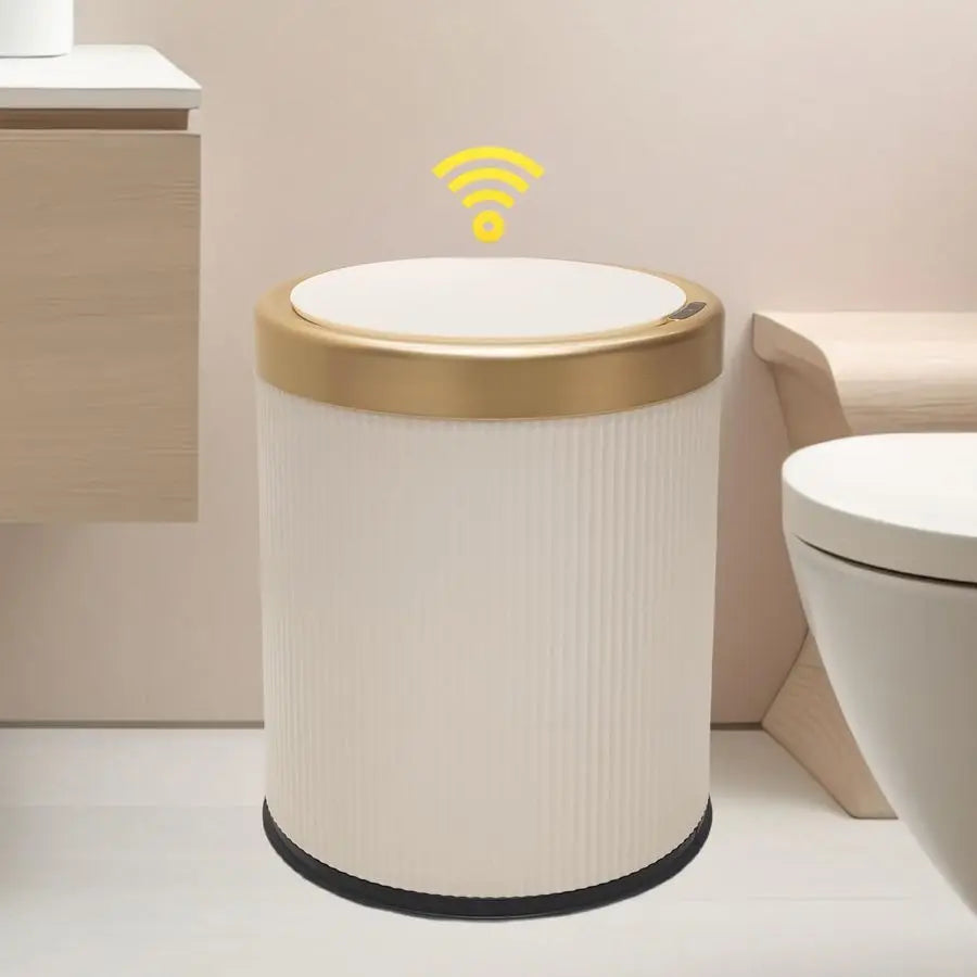 Motion Sensor Bathroom Trash Can — Touchless, Dog-Proof with Lid
