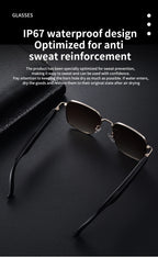 MZ02 Smart Glasses with Speaker Bluetooth Wireless Audio Touch Hands-Free Calling Stereo Music Headphones Smart Sunglasses