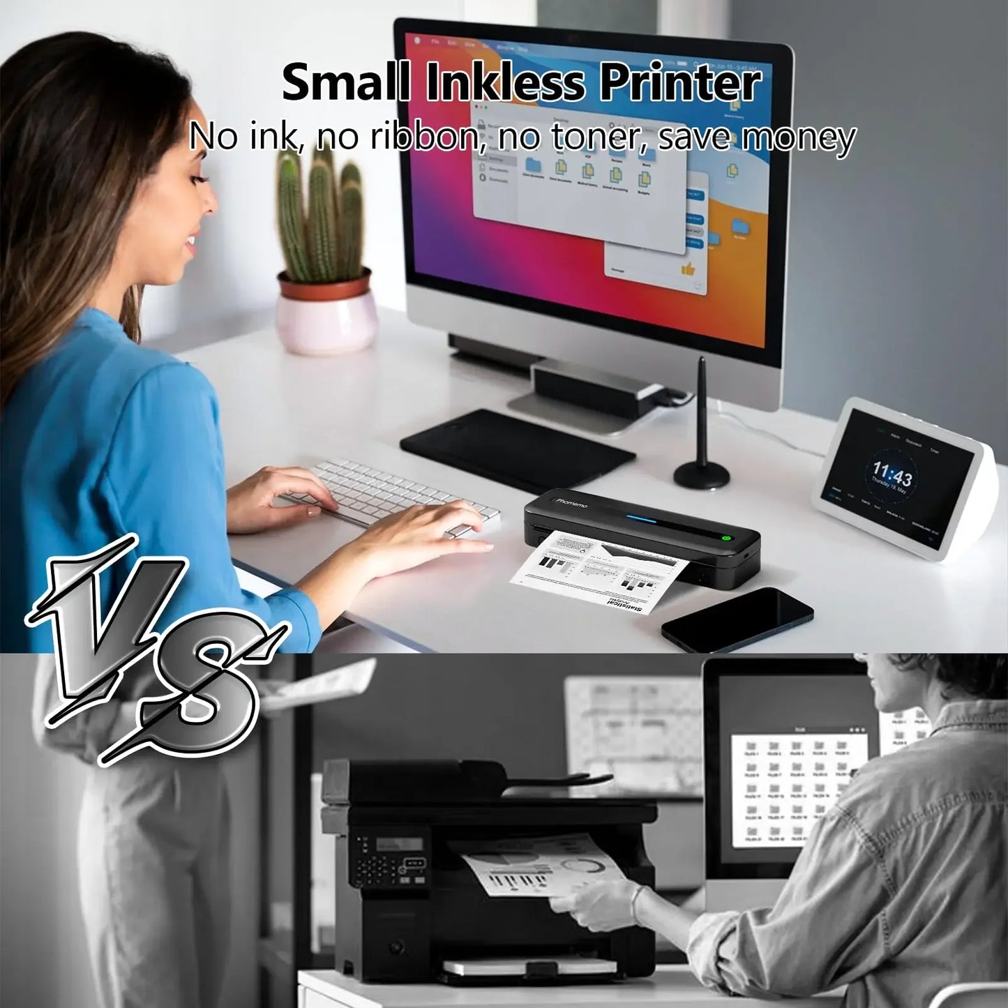 Phomemo A4 Thermal Paper Quick-Dry Continuous Printer Roll