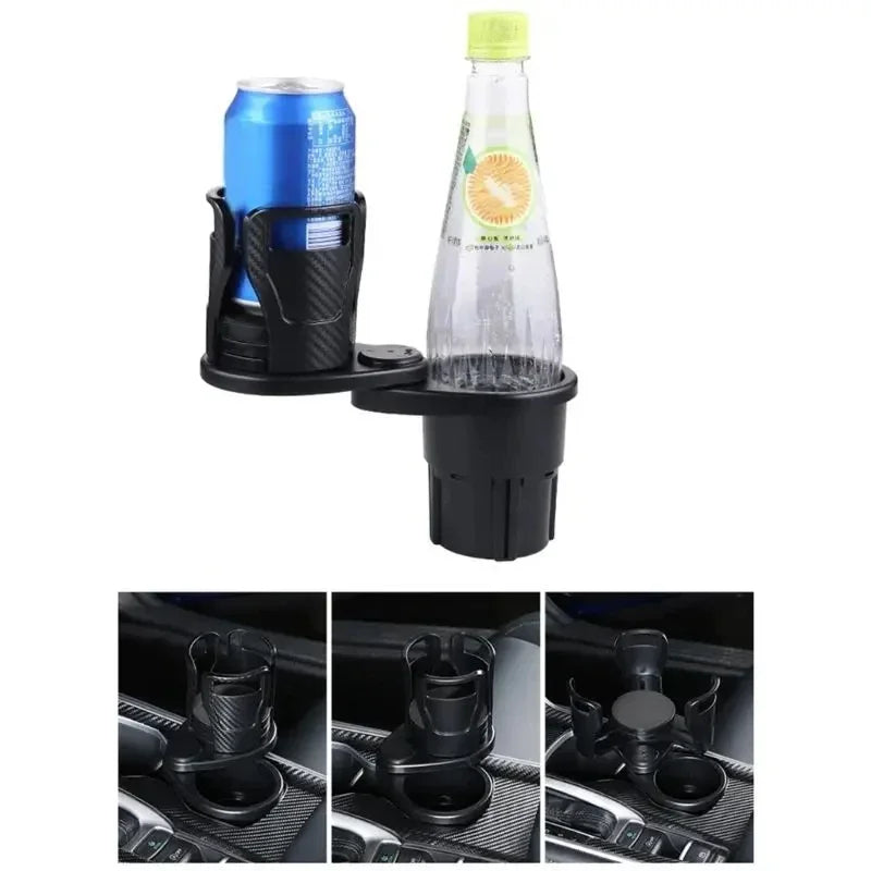 Adjustable Car Cup Holder 360° Rotation Stable Anti-Slip Auto Parts Storage Box
