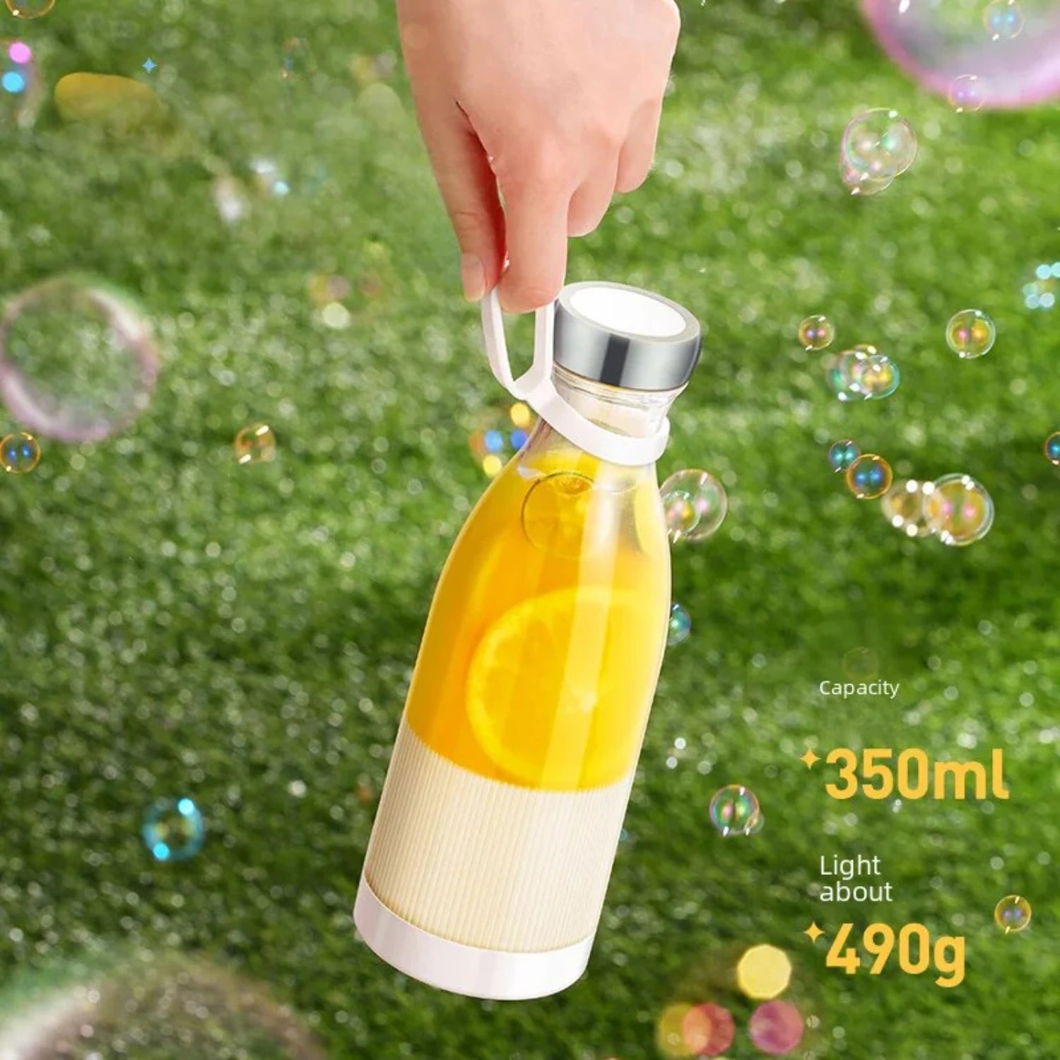 New Compact Mini Rechargeable Vibrating Fruit Juicer - Efficient and Convenient Small Capacity Juice Machine - Essential Portabl