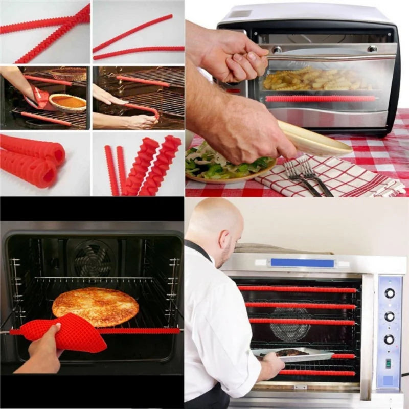 Heat-Resistant Silicone Oven Rack Guard — Burn Protector, Set of 2