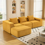 Sectional boneless Couch with L-Shape Chaise,Modern  Modular sleeper Sofa with Deep Seat, Upholstered Couches for Room