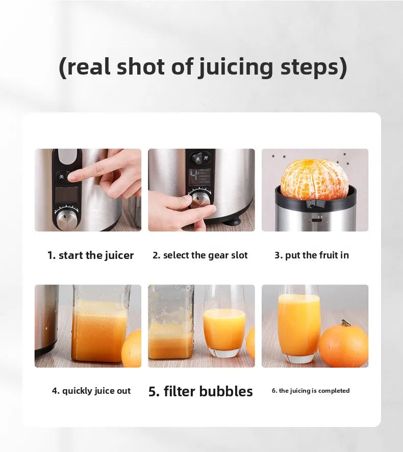 1250W High-Speed Juicer Blender — BPA-Free Stainless Steel, Quiet