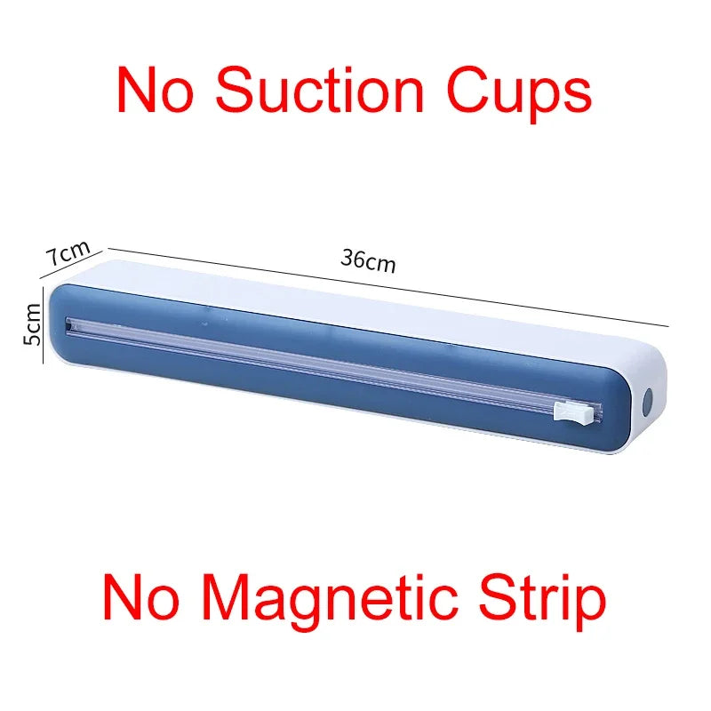 Magnetic Wrap & Foil Dispenser with Cutter — Kitchen Storage Box